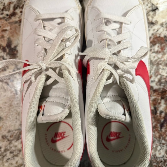 *PRE-OWNED* Nike Men's Size 12 Court Legacy Next Nature Leather Red Logo - Picture 6 of 9